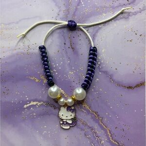 Handmade adjustable Hello kitty adjustable bracelet